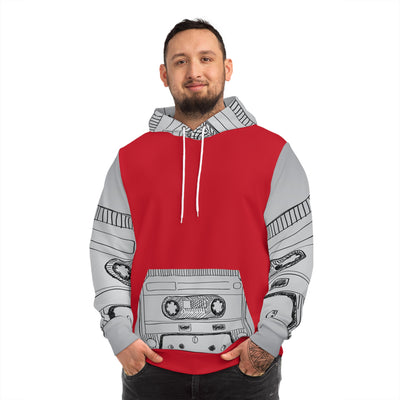 WAREHOUSE BAE Men's Retro Tape HoodieWAREHOUSE BAEAll Over PrintsHoodies are cool by default. Our hoodie is made with 75% polyester, 20% cotton, and 5% spandex - resulting in an extra cozy feeling that lasts all day long.
.: 75% p