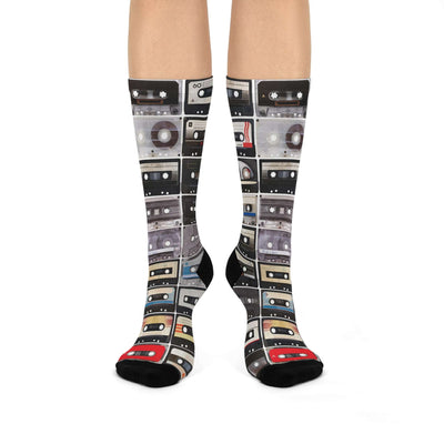 WAREHOUSE BAE Retro Cassette Cushioned Crew Socks